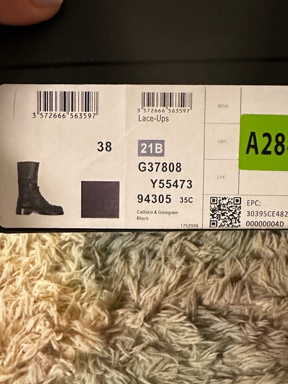 New Chanel Lace Up Buckle Combat Boots Size 38 - Picture 12 of 12